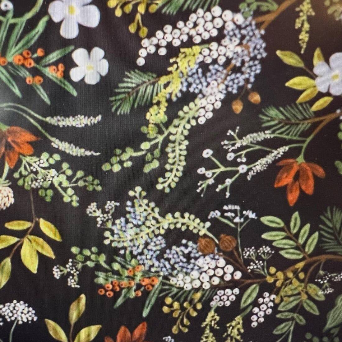 Powder room bold wallpaper accent