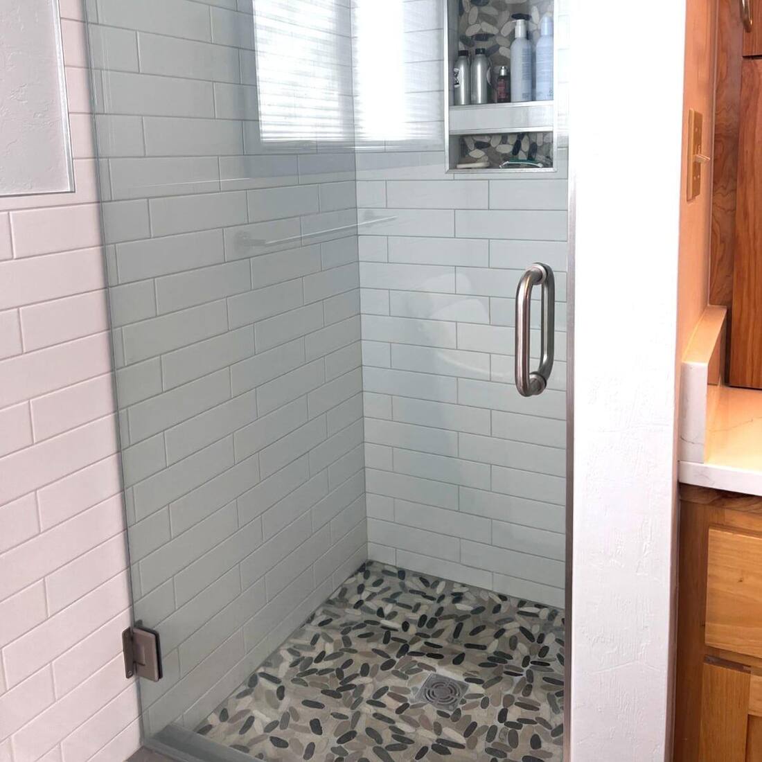 Valentine Drive shower gray tile