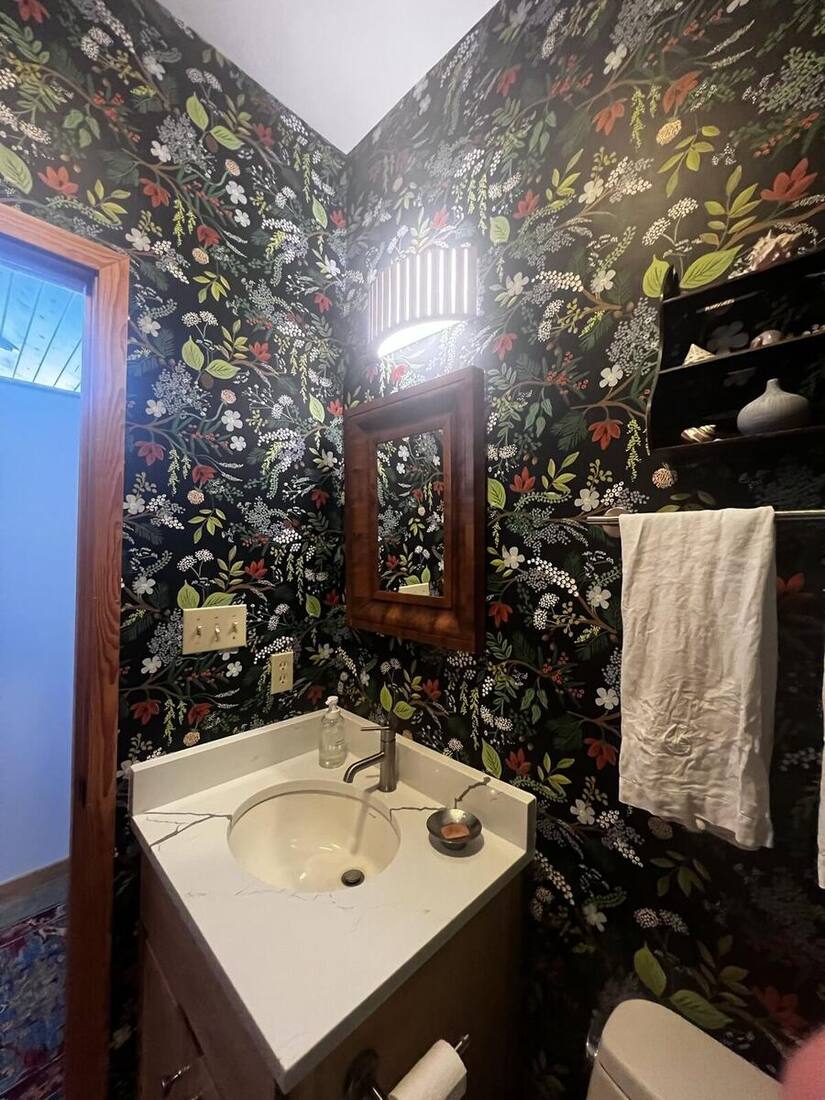 Half bath renovation finished