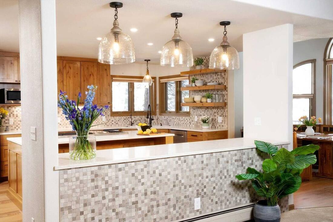 Iron King kitchen lighting design