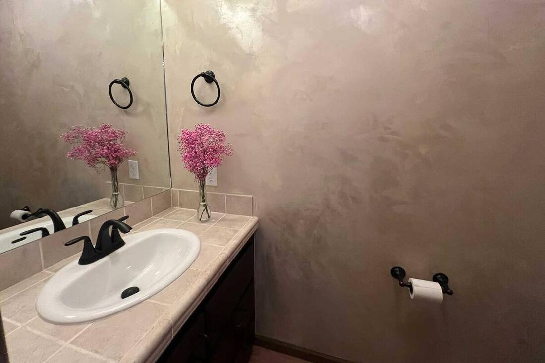 After: finished powder bath