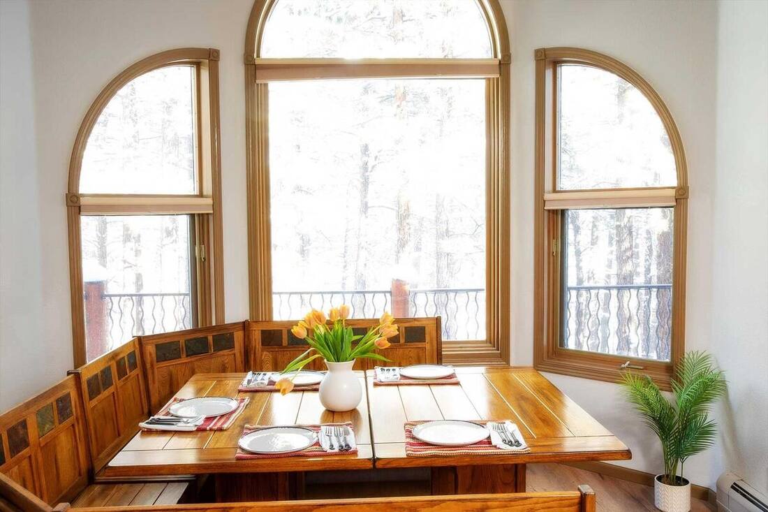Iron King open-concept dining area connected to the living space