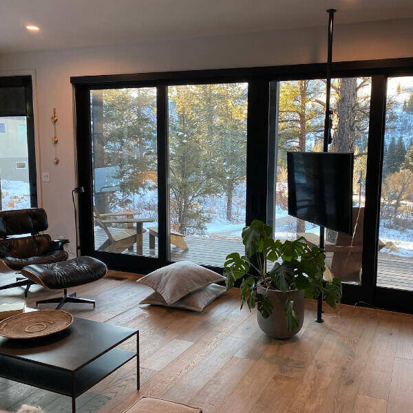 Window blinds on full patio doors